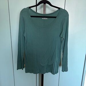 Daisy Fuentes Teal Long Sleeve Blouse